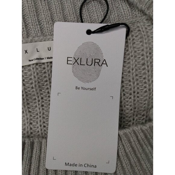 Exlura Women's Off Shoulder Sweater Mixed Animal Print Loose Oversized Pullover - Picture 6 of 7